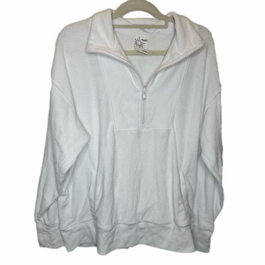 Aerie White Sweatshirt Size Small